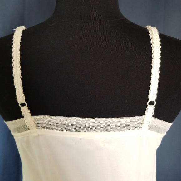 RYU Anthro Antique White Embroidered Lace Dress - Picture 6 of 8